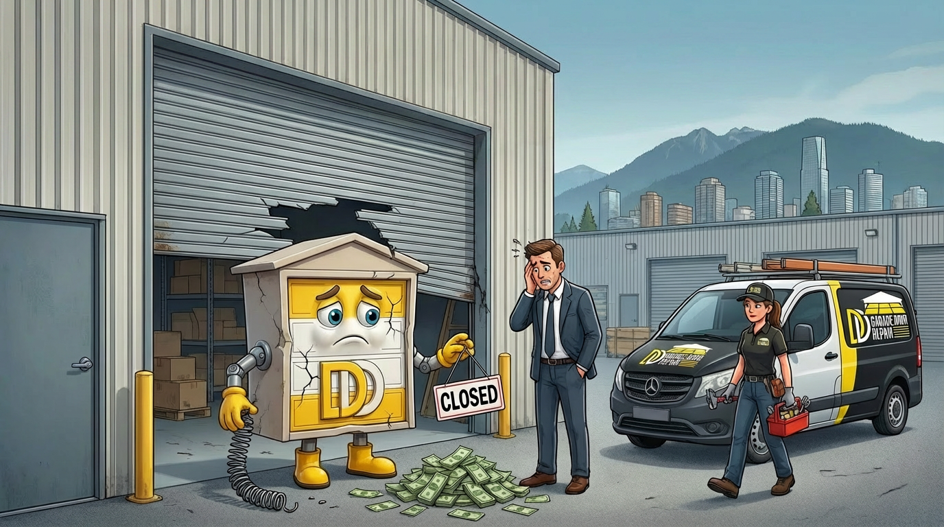 What a Broken Commercial Garage Door Really Costs Burnaby Businesses