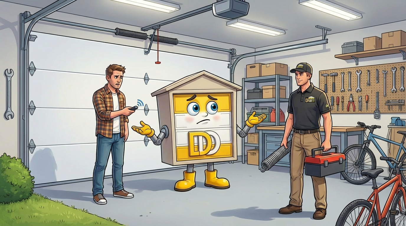 Garage Door Opener Clicks But Door Won't Move: 6 Causes