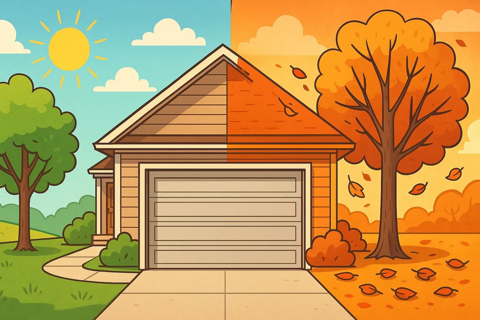 How to Prepare Your Garage Door for Autumn in Langley