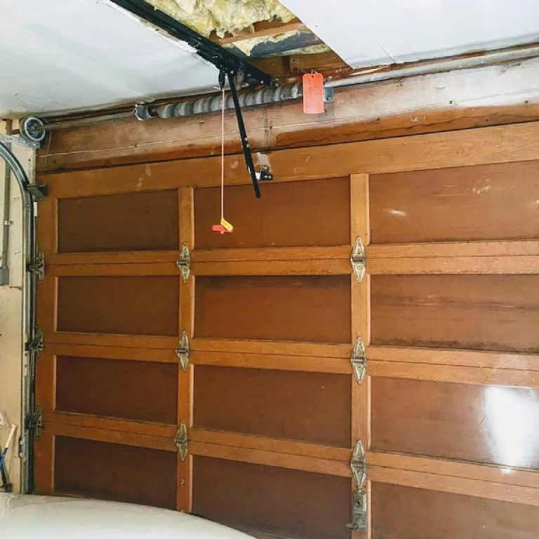 Garage door panel repair
