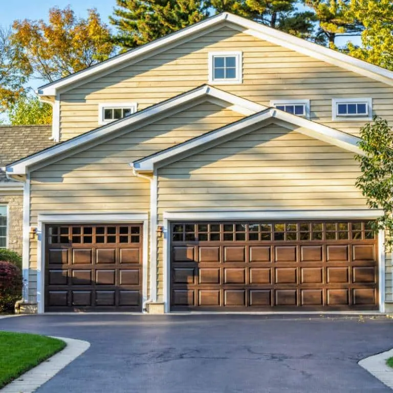 Completed garage door project